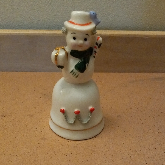 Vintage Snowman Holiday Bell - Picture 1 of 4